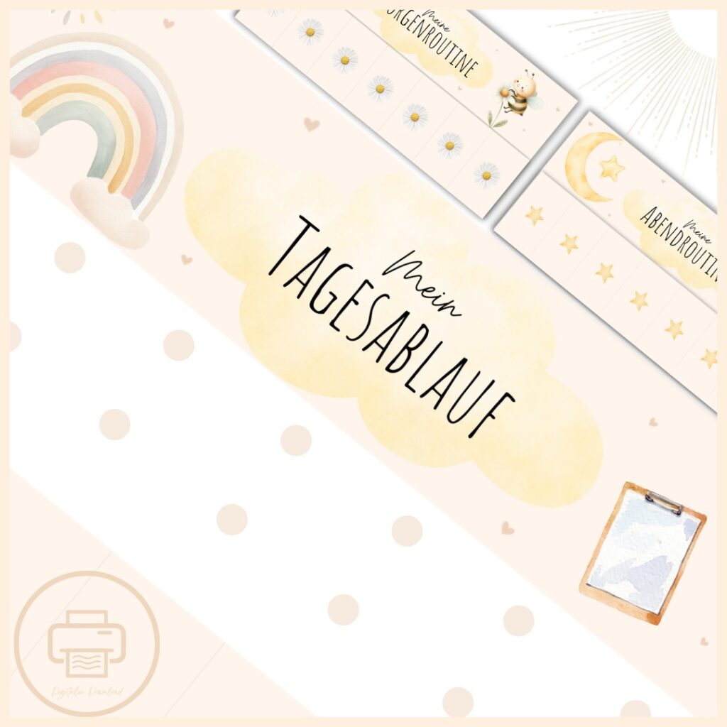 Wochenplan Kinder zum Ausdrucken ️ | DIY | Als PDF ️
