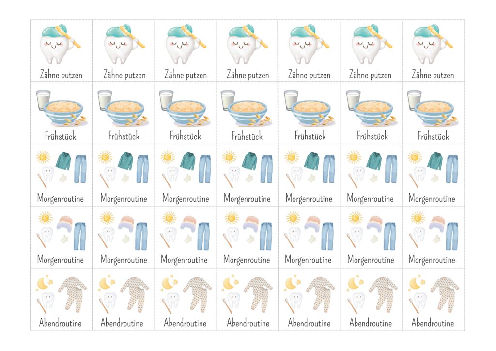 Wochenplan Kinder zum Ausdrucken ️ | DIY | Als PDF ️