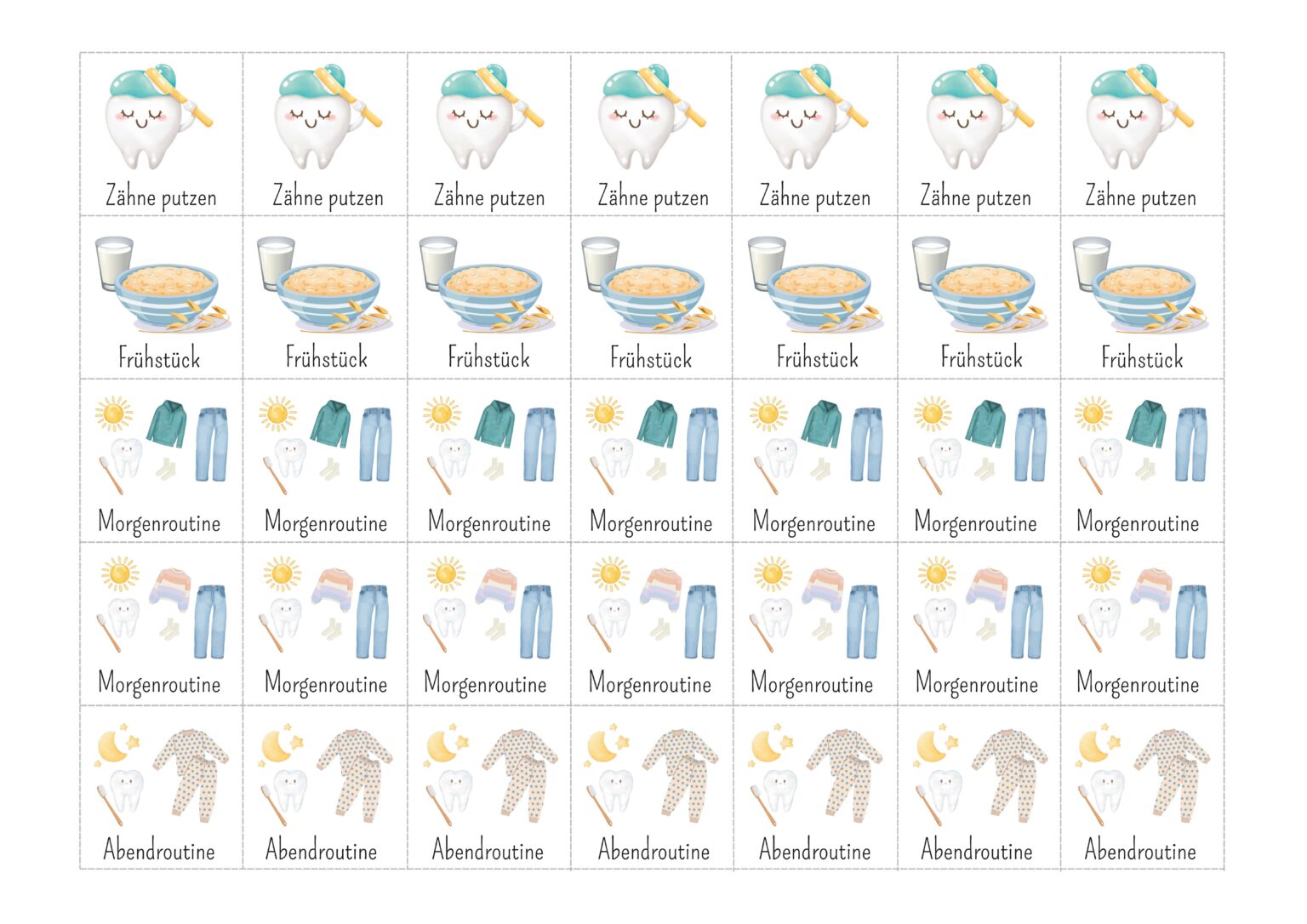 Wochenplan Kinder zum Ausdrucken ️ | DIY | Als PDF ️