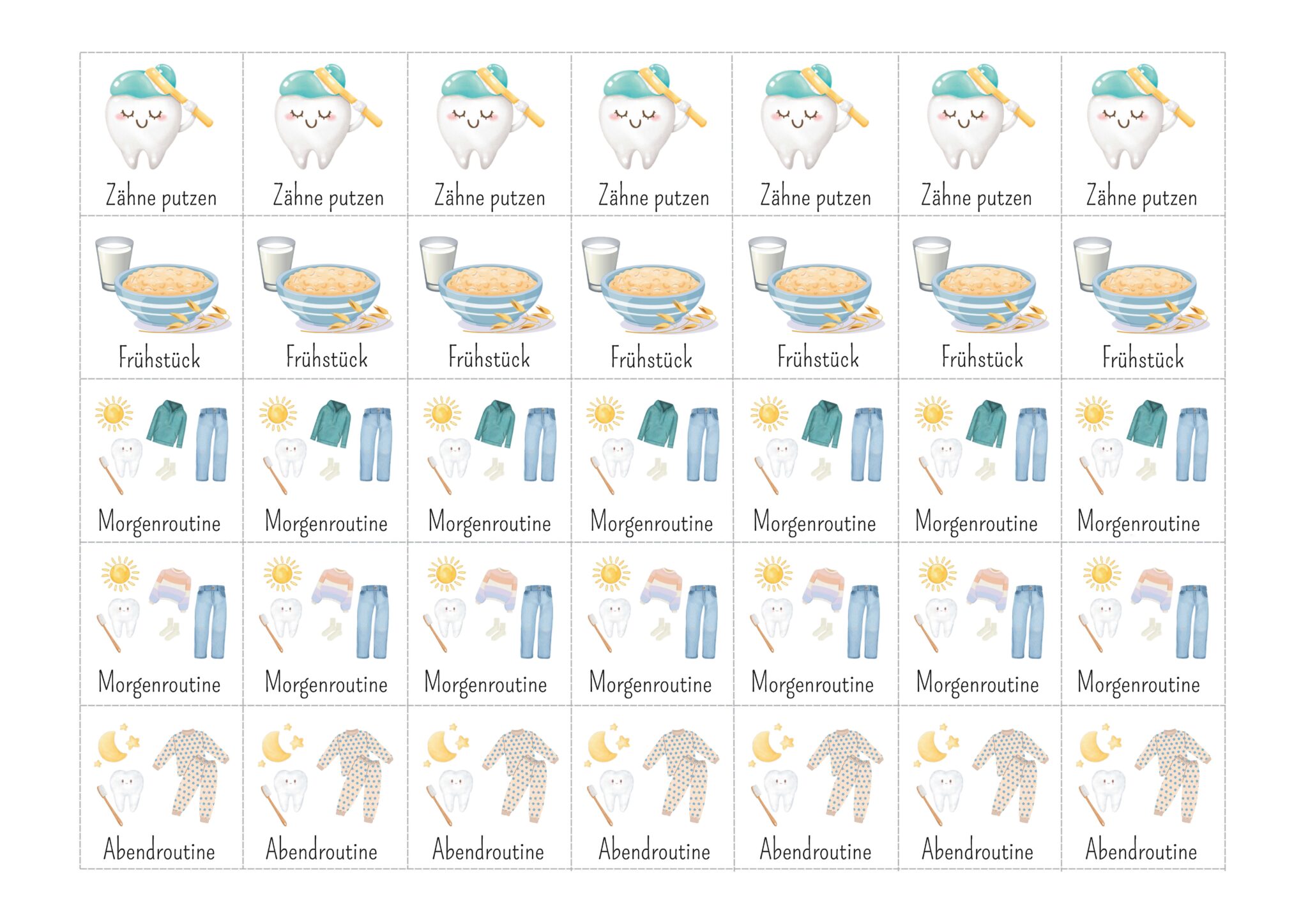 Wochenplan Kinder zum Ausdrucken ️ | DIY | Als PDF ️