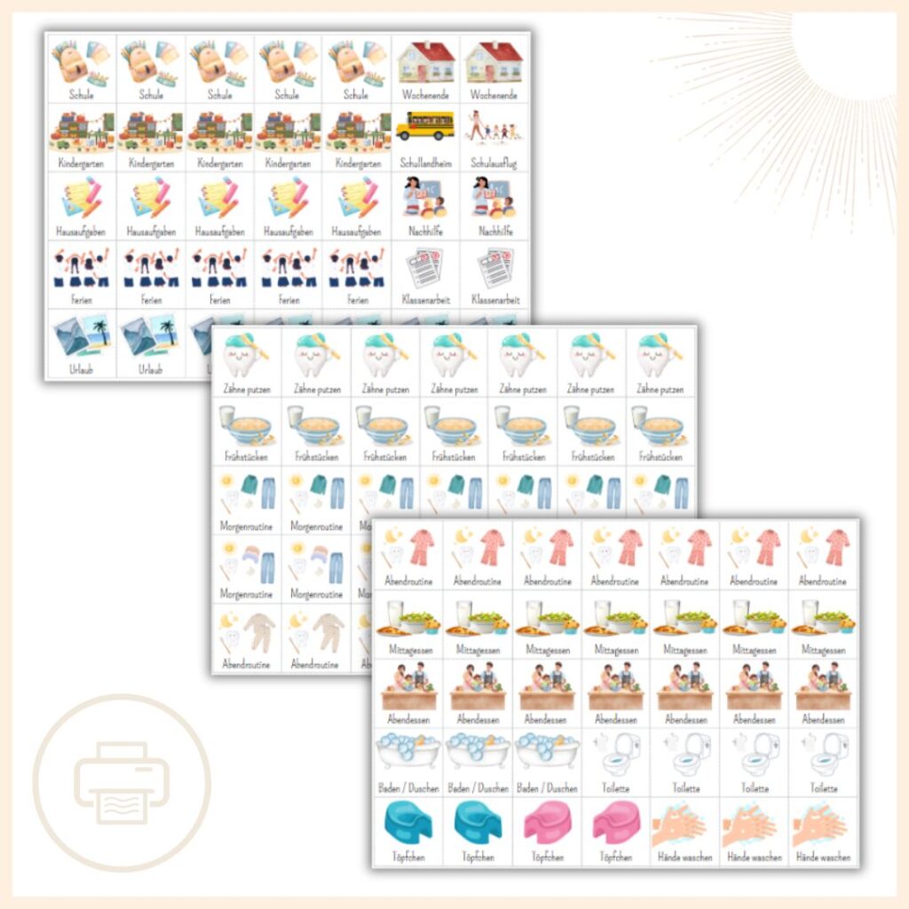 Wochenplan Kinder zum Ausdrucken ️ | DIY | Als PDF ️