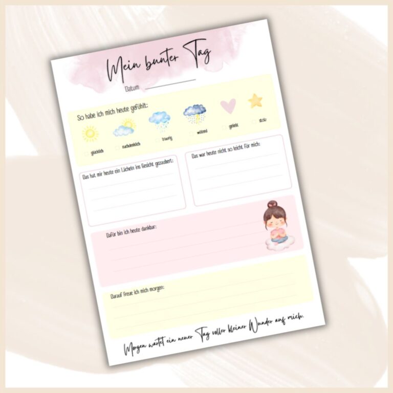 Wochenplan Kinder zum Ausdrucken ️ | DIY | Als PDF ️