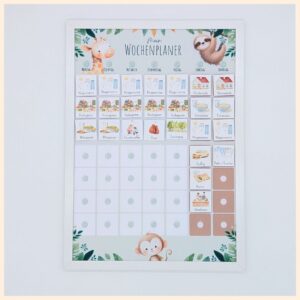 Wochenplaner-fuer-Kinder-Dschungeltiere