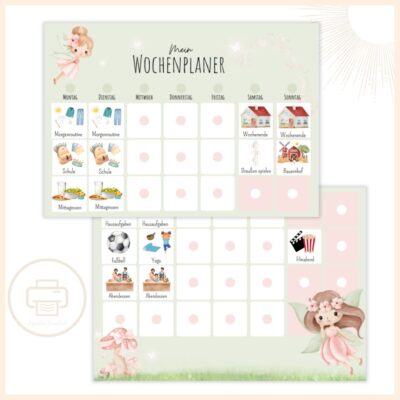 Wochenplan Kinder zum Ausdrucken ️ | DIY | Als PDF ️