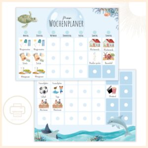 Wochenplaner-fuer-Kinder-Meerestiere