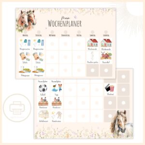 Wochenplaner-fuer-Kinder-Pferde