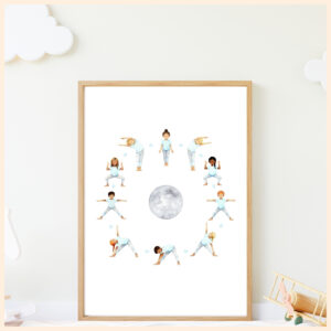 Kinder-Yoga-Poster-Mondgruss