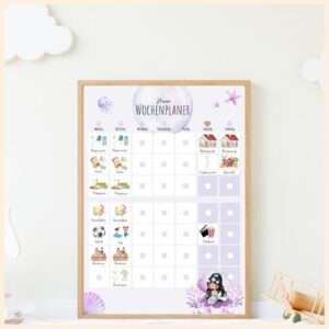 Routineplan-Kinder-Meerjungfrau