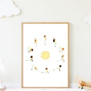 Yoga Poster für Kinder - Sonnengruß