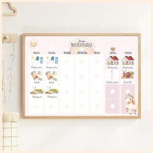 Routineplaner für Kinder Einhorn