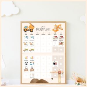 Wochenplaner-Kinder-Baustelle
