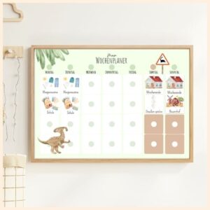 Routineplaner für Kinder Dino