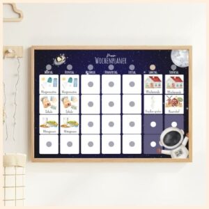 Routineplaner für Kinder Weltraum