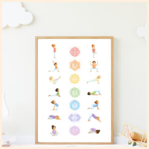 Poster Yoga Kinder